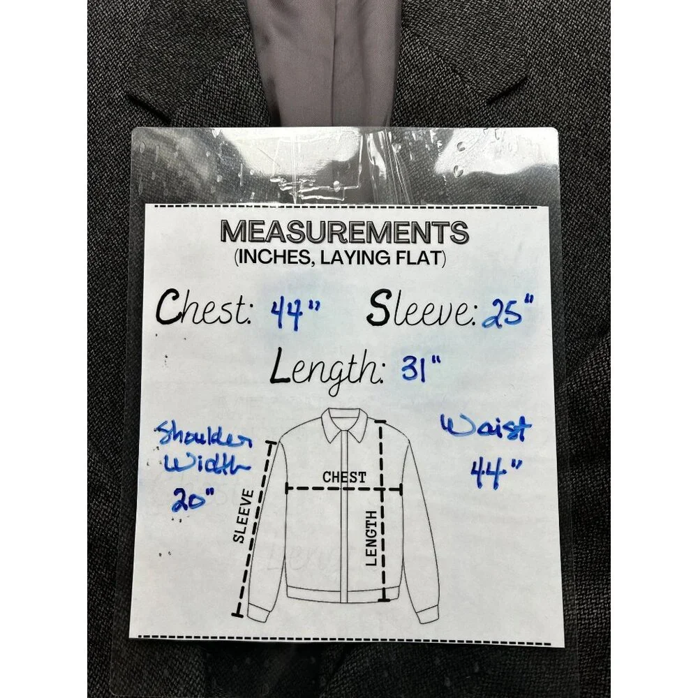 Brooks‎ Brothers Blazer Mens 42R Gray Wool Herringbone Made in Italy Fall/Winter